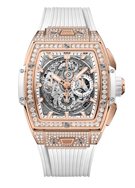 hublot big bang white gold pave|Hublot Big Bang 41 mm Original Gold Pave White .